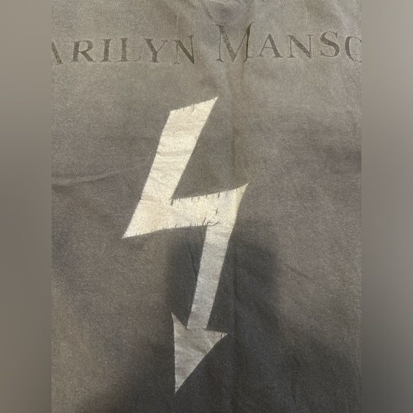 Marilyn Manson Lightning Bolt Vintage Tee - Picture 4 of 10